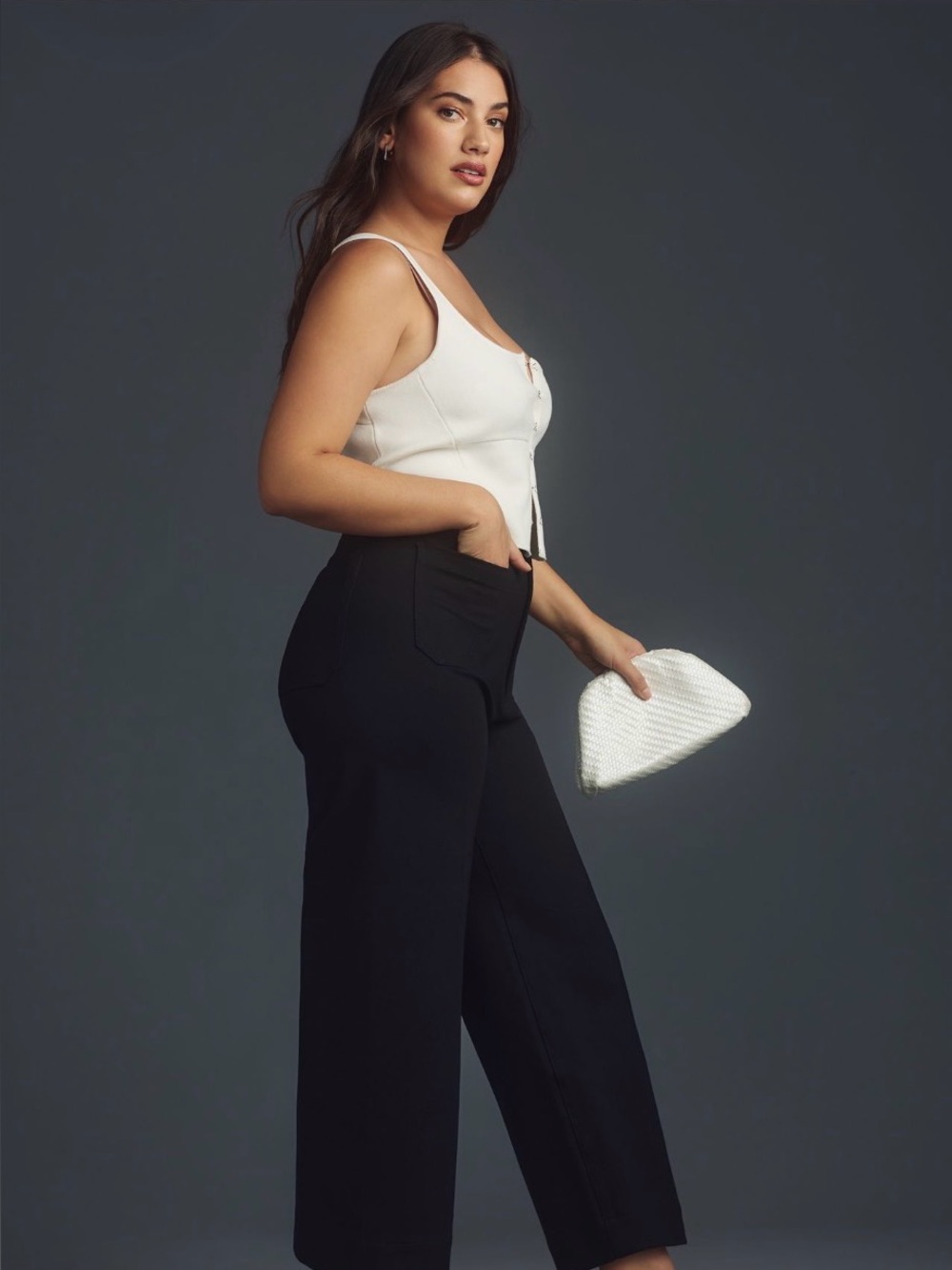 Anthropologie The Colette Ponete Crop Wide Leg Pants ✨👖 - Picture 3 of 6